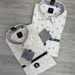 logoff linen printed shirt