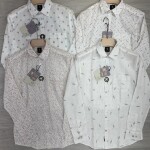 logoff linen printed shirt
