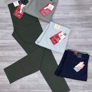 chain craft slim fit cotton pant