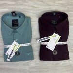 black letter imported stripe shirt