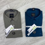 black letter imported stripe shirt