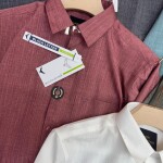 black letter imported stripe shirt