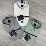 logoff imported linen stripes shirt