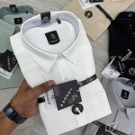 logoff imported linen stripes shirt