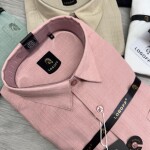 logoff imported linen stripes shirt