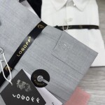 logoff imported linen stripes shirt
