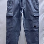black letter cargo cotton pant