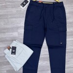 black letter cargo cotton pant