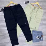 black letter cargo cotton pant