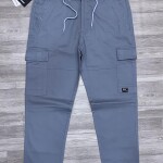 black letter cargo cotton pant