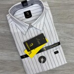 logoff cotton oxford stripes shirt