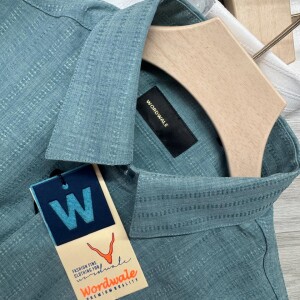 word wale linen stripes shirt