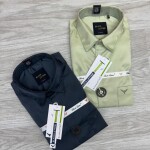 black letter satin shirt