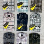 logoff cotton oxford checks shirt