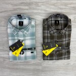 logoff cotton oxford checks shirt