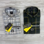 logoff cotton oxford checks shirt