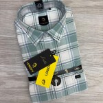 logoff cotton oxford checks shirt