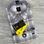 logoff cotton oxford checks shirt