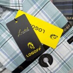 logoff cotton oxford checks shirt