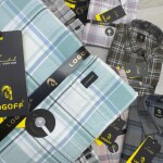 logoff cotton oxford checks shirt