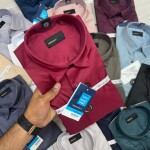 word wale imported satin shirt