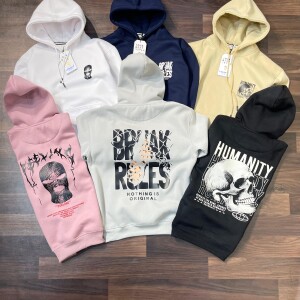LOGOFF PRINTED HOODIES