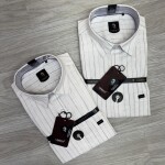 logoff linen stripes shirt