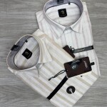 logoff linen stripes shirt