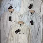 logoff linen stripes shirt