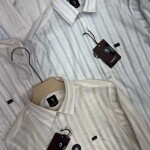 logoff linen stripes shirt