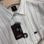 logoff linen stripes shirt