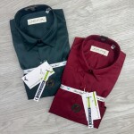 Black letter imported satin shirts