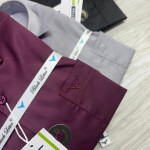 Black letter imported satin shirts