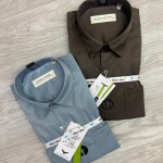 Black letter imported satin shirts