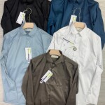Black letter imported satin shirts