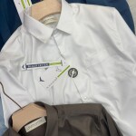 Black letter imported satin shirts