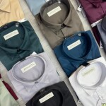 Black letter imported satin shirts
