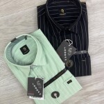 logoff oxford stripes shirt