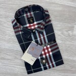 logoff imported satin burberry checks shirt