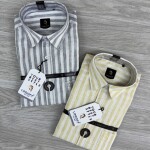 logoff linen stripes shirt