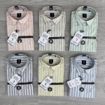 logoff linen stripes shirt