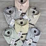 logoff linen stripes shirt