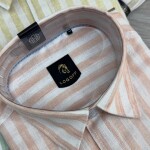 logoff linen stripes shirt
