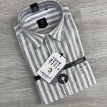 logoff linen stripes shirt