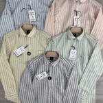 logoff linen stripes shirt