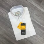 word wale full sleeve  white  shirt