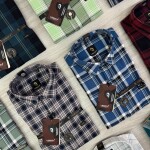 logoff cotton oxford checks shirt
