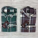 Logoff oxford checked shirt