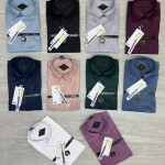 Black letter imported satin shirts