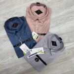 Black letter imported satin shirts